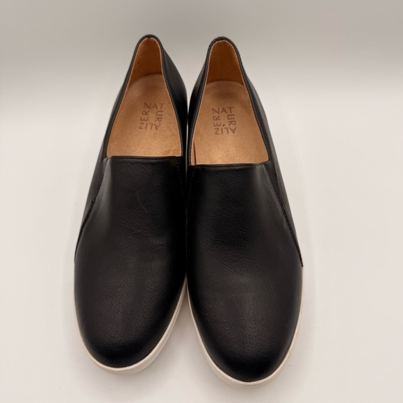Naturalizer Sandra Wedge Shoes Black Slip-On Comfort Size 11W Leather - Picture 3 of 16